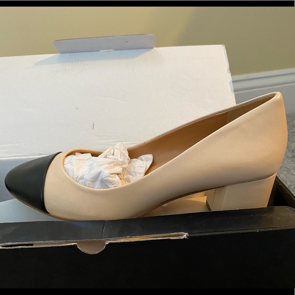 Brand new J. Crew Cap-Toe Block Heels